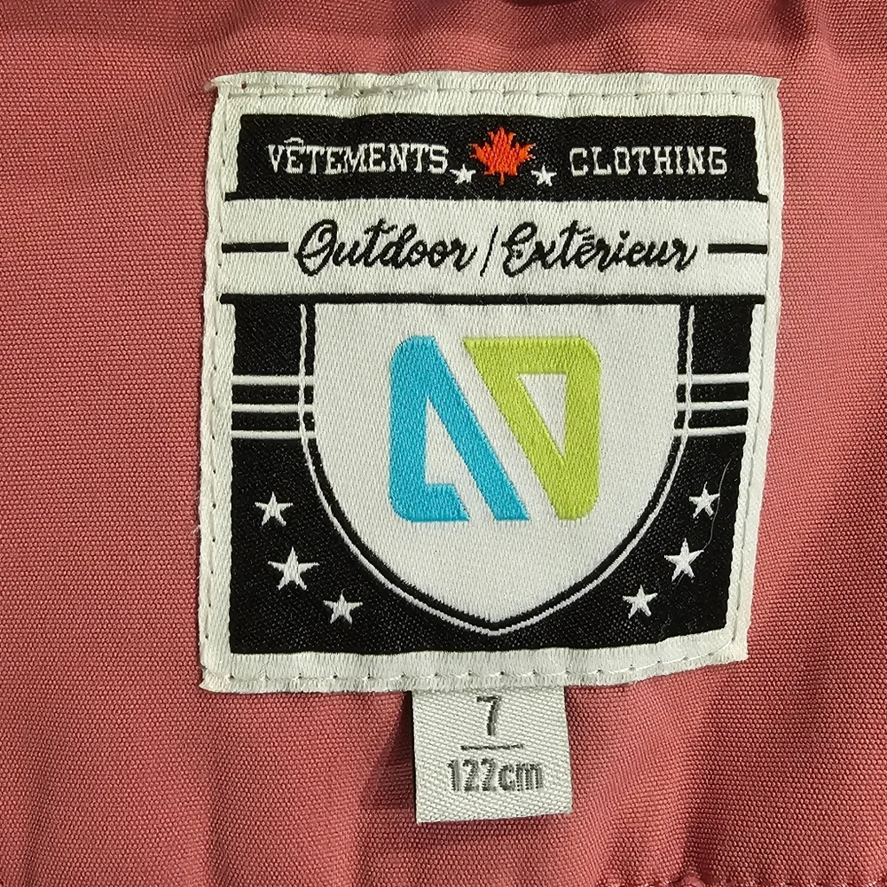 NoRuk Girls Canada Winter Coat Size 7